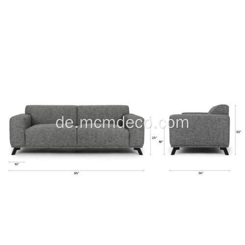 Volu Lakritz Creme Stoff Sofa